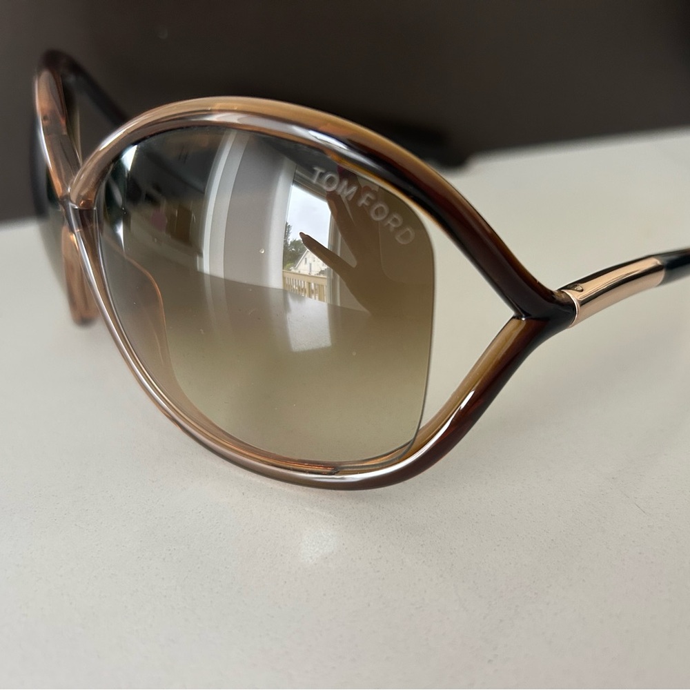 Tom Ford Brown Oversized Sunglasses